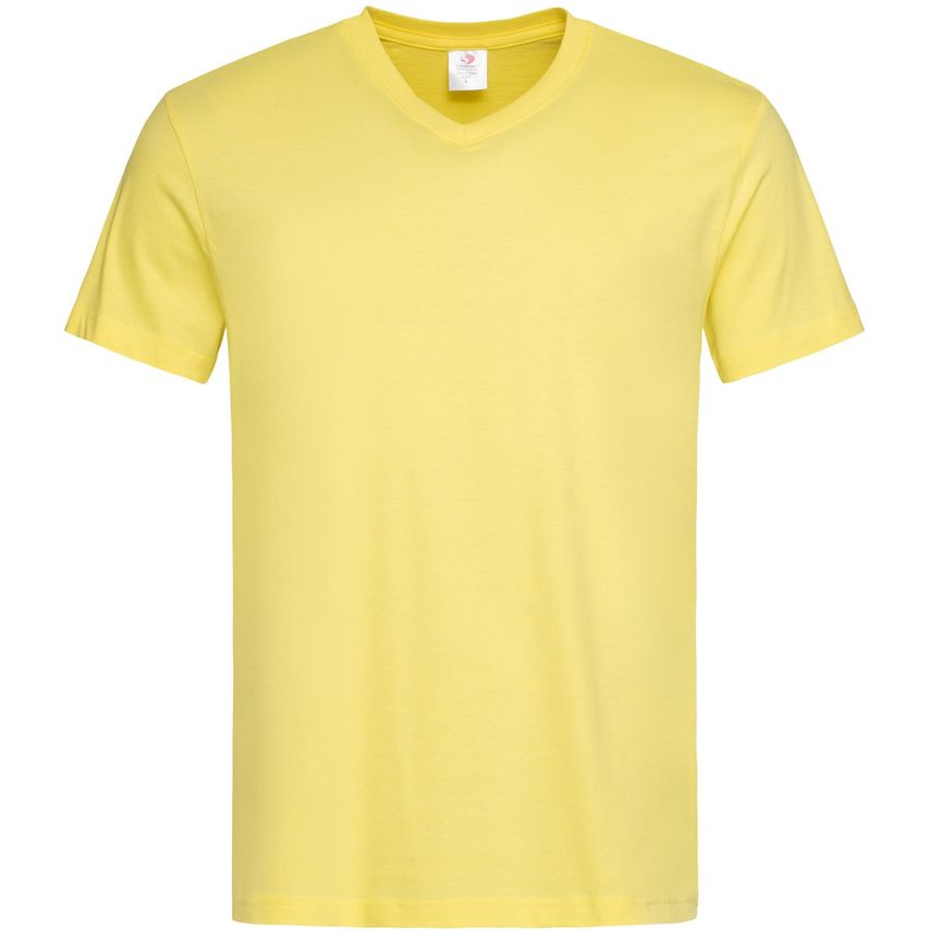 Stedman Classic V Neck T-Shirt 155gm Yellow M
