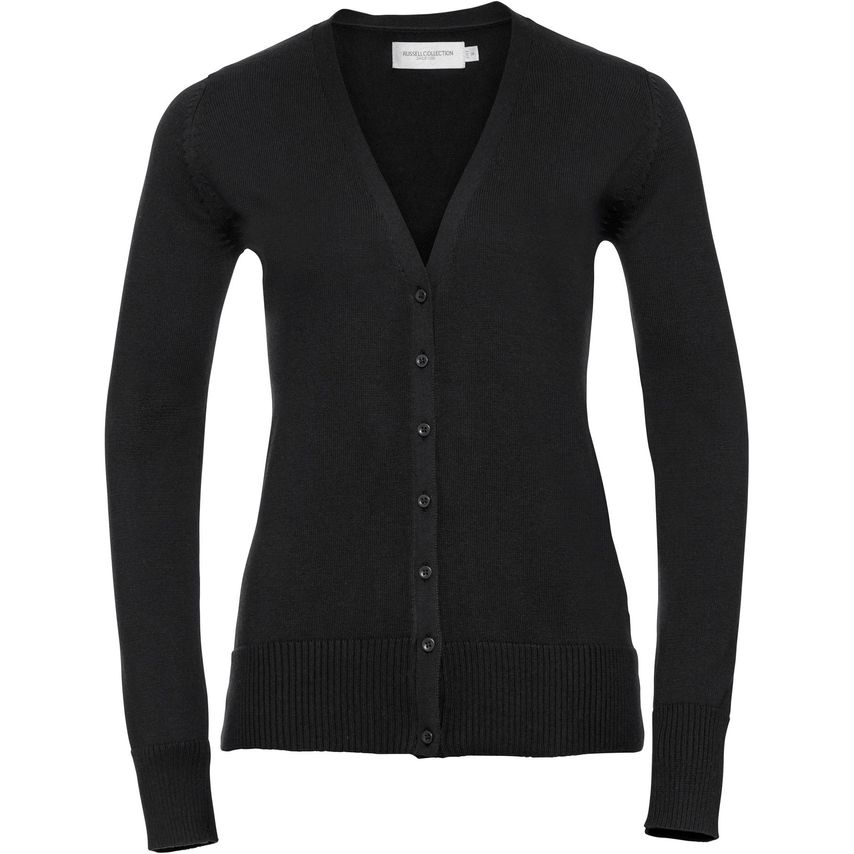 Russell Russell Knitted V Neck Cardigan Ladies Black M