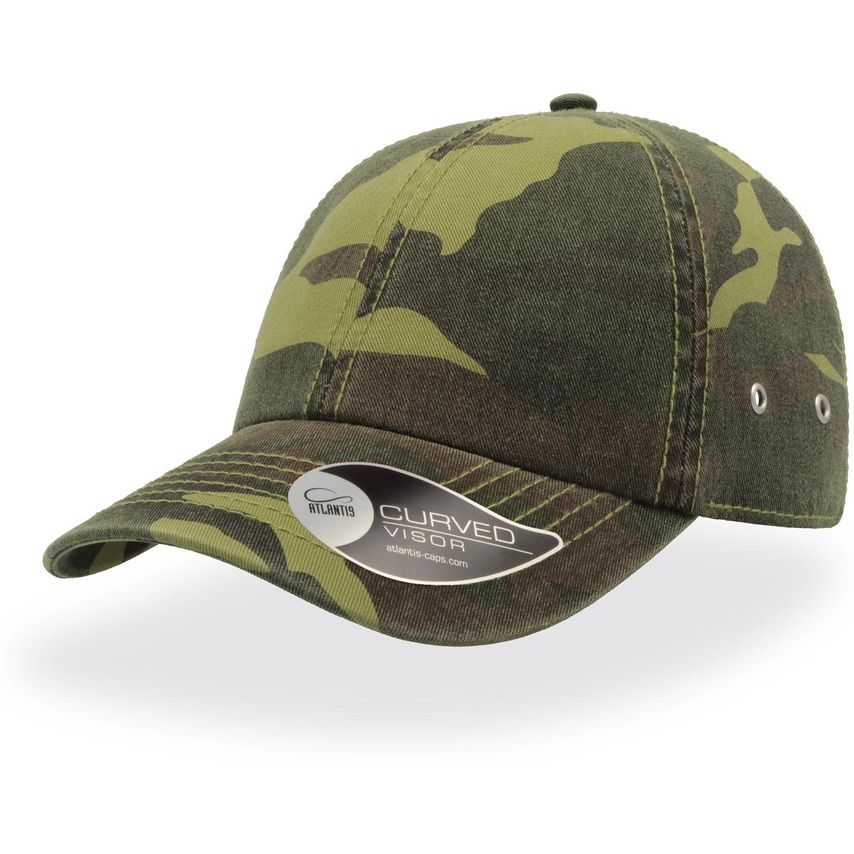 Atlantis Action 6 Panel Chino Baseball Cap Camouflage One Size