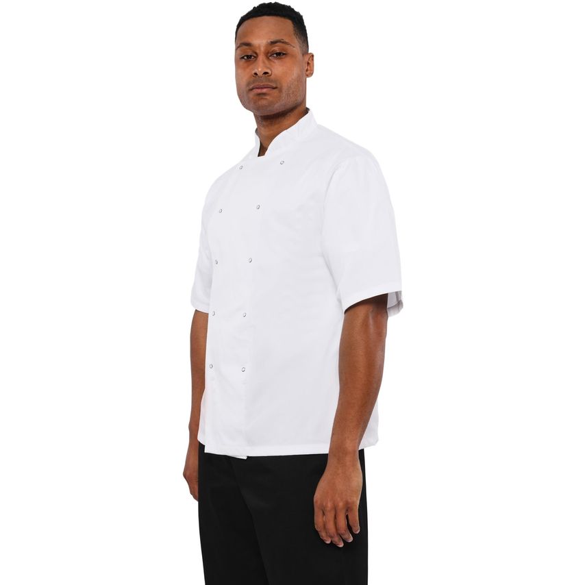 AFD By Dennys Budget Jacket Short Sleeve White XS