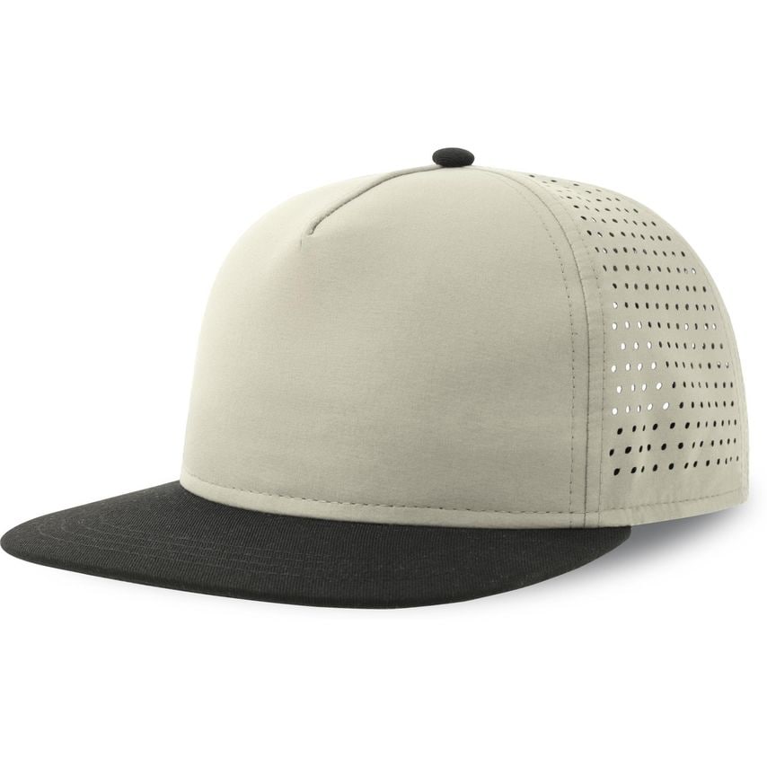 Atlantis Bank Five S Recycled Snap Back Cap Light Grey/Black One Size