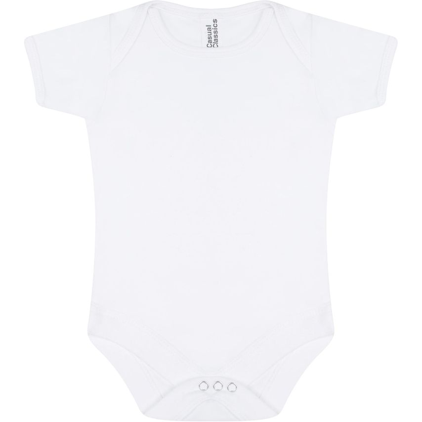 Casual Classics Casual Classic Baby Body Suit White 6 12M