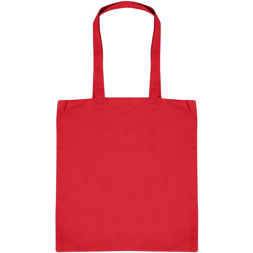 Absolute Apparel Cotton Shopper Bag Red One Size