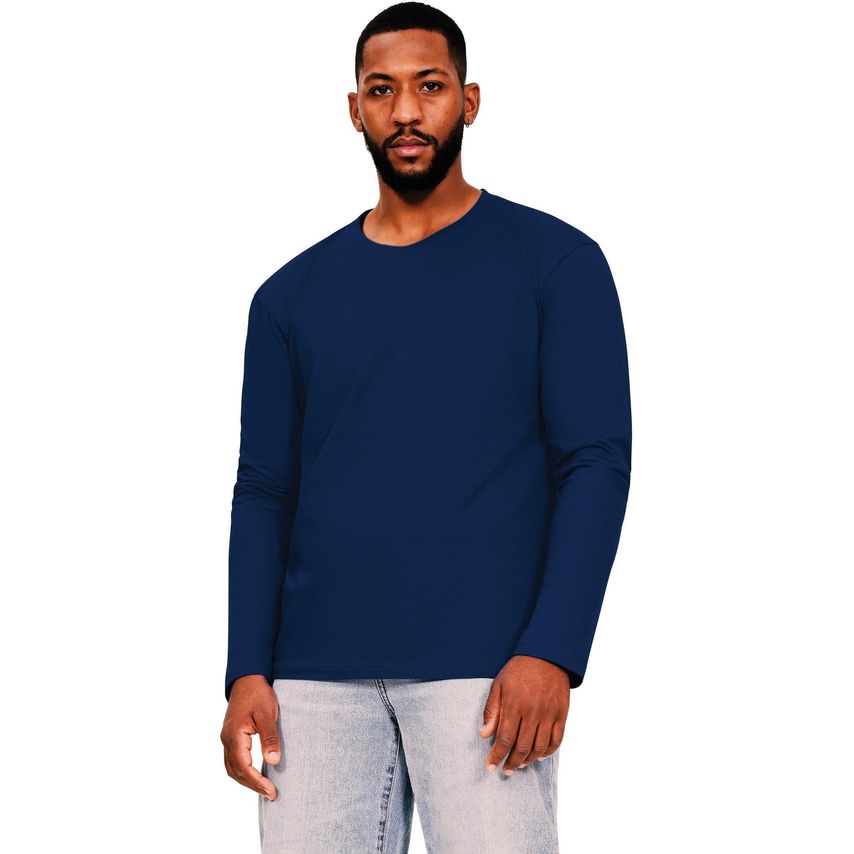 Casual Classics Casual Ringspun 150 Long Sleeve T-Shirt Navy 3XL