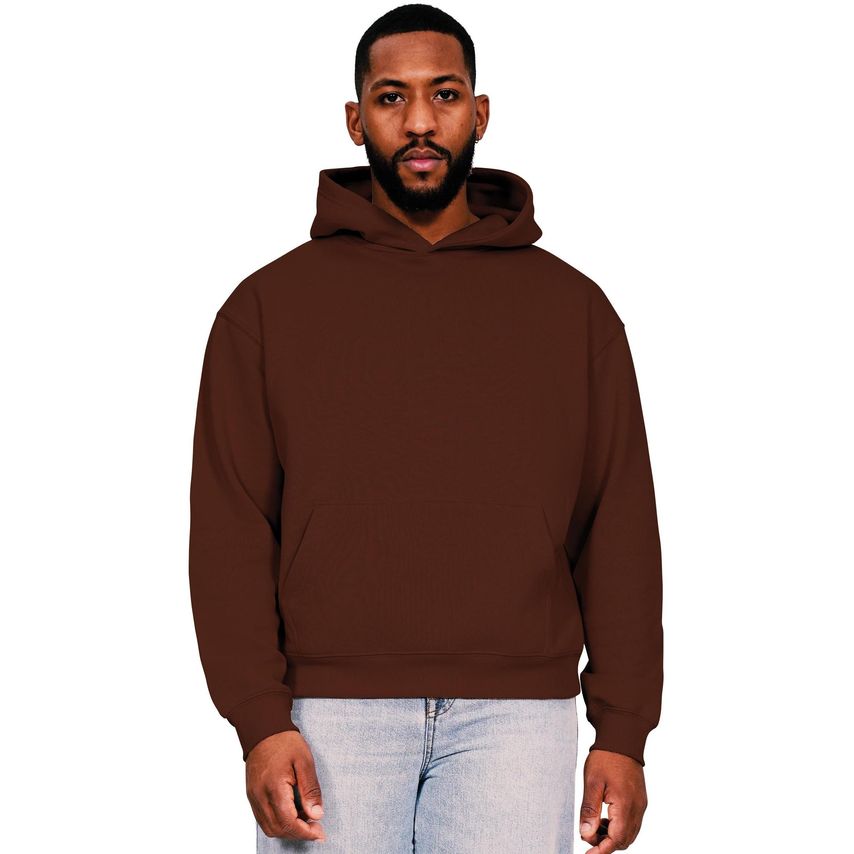 Casual Classics Casual Ringspun Blended 280 Boxy Oversize Hood Chocolate XS