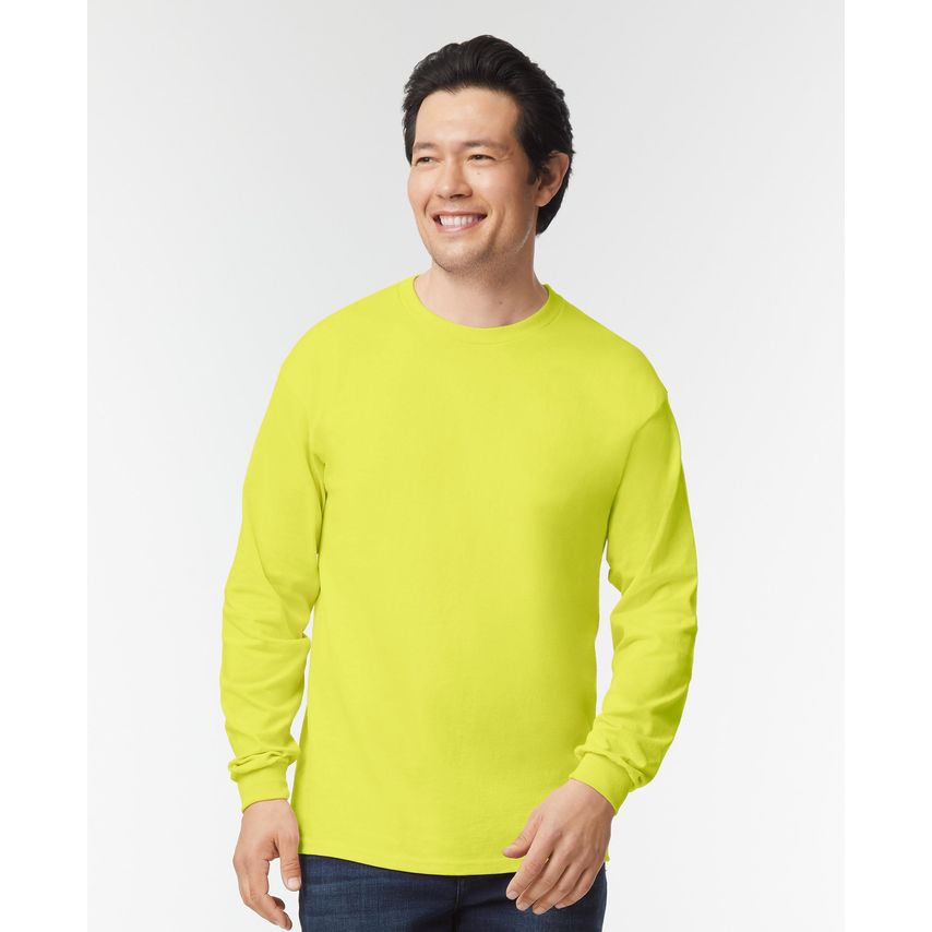 Gildan Ultra L/S T-Shirt Safety Green S