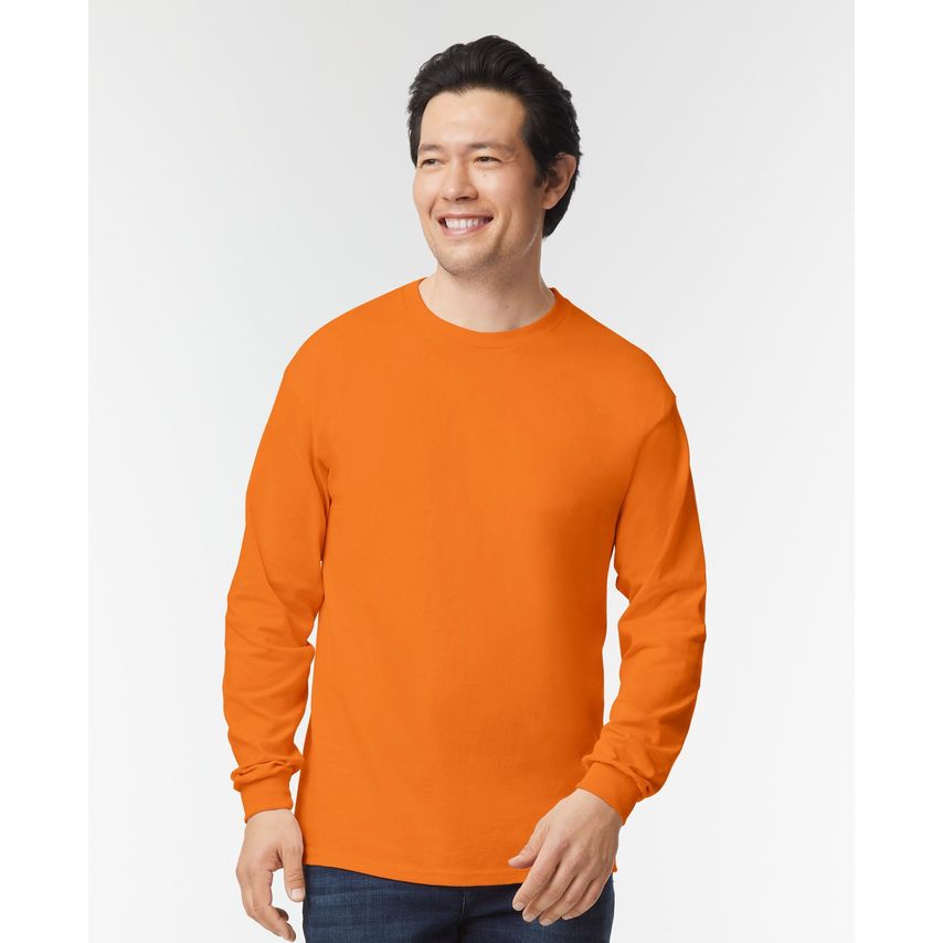 Gildan Ultra L/S T-Shirt Safety Orange M