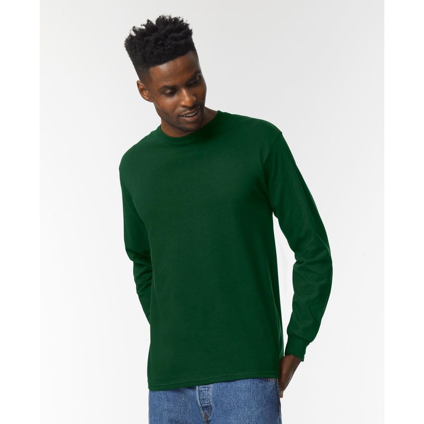 Gildan Ultra L/S T-Shirt Forest Green 2XL