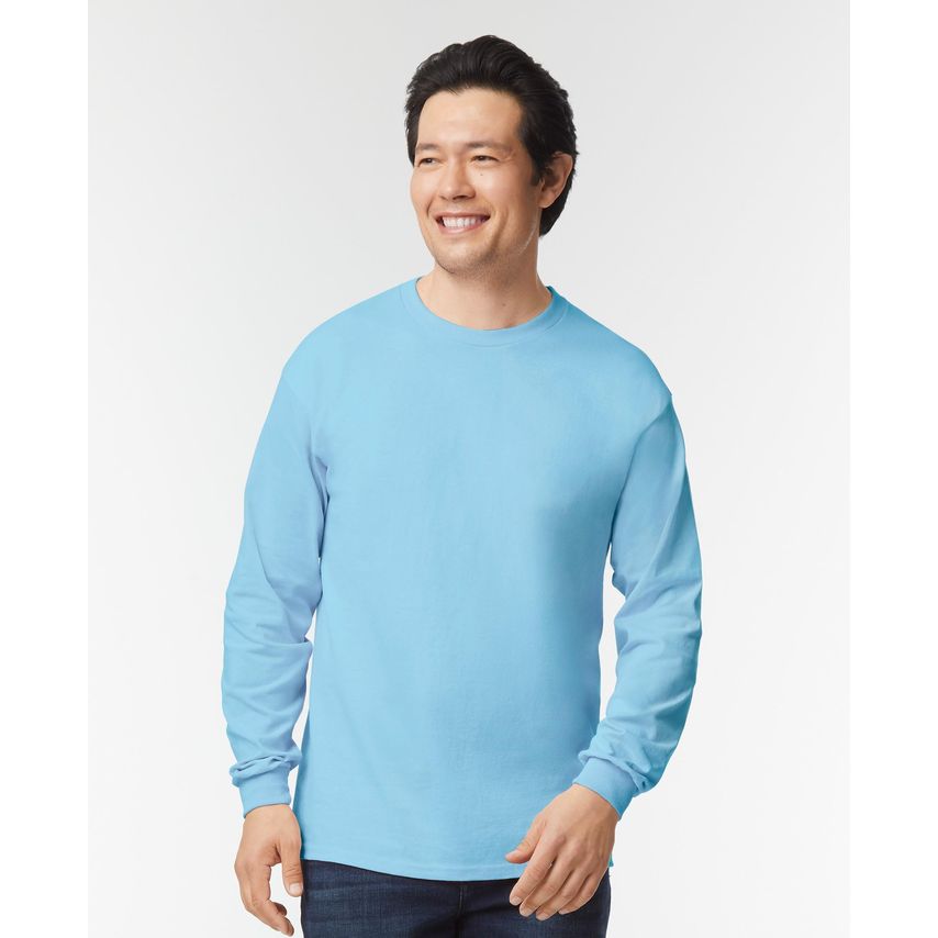 Gildan Ultra L/S T-Shirt Light Blue 3XL