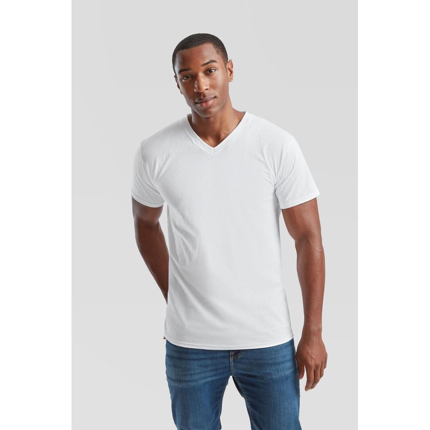 Fruit Of The Loom Valueweight V/N T-Shirt White 5XL