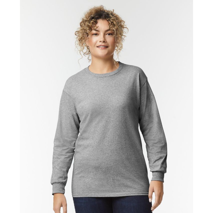 Gildan Ultra L/S T-Shirt Sport Grey S