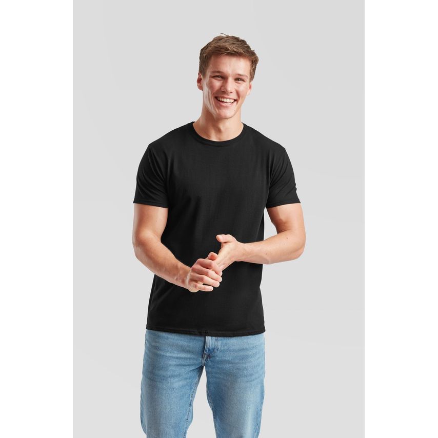 Fruit Of The Loom FotL Iconic 150 T-Shirt Mens Black 3XL