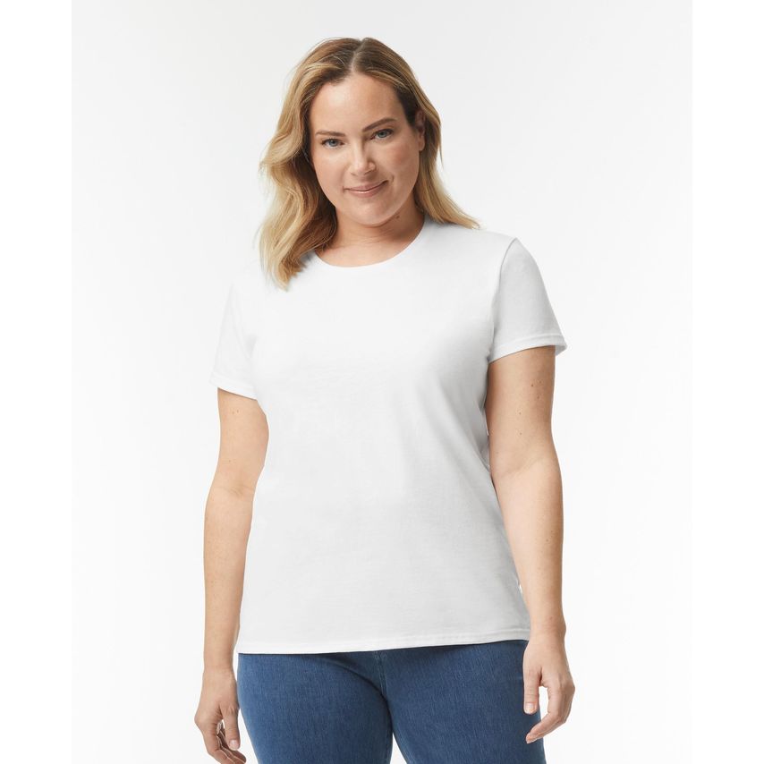 Gildan Heavy T-Shirt Ladies White 2XL