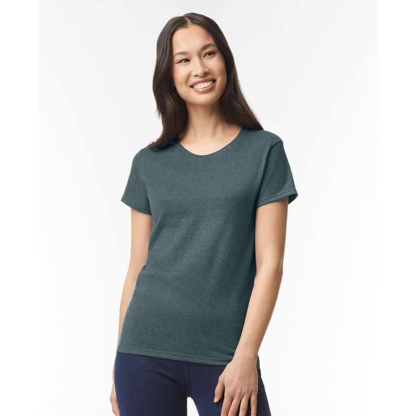 Gildan Heavy T-Shirt Ladies DK Heather 2XL