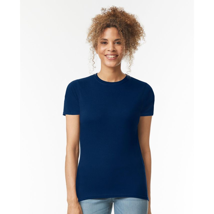 Gildan Ladies Ringspun T-Shirt Navy M
