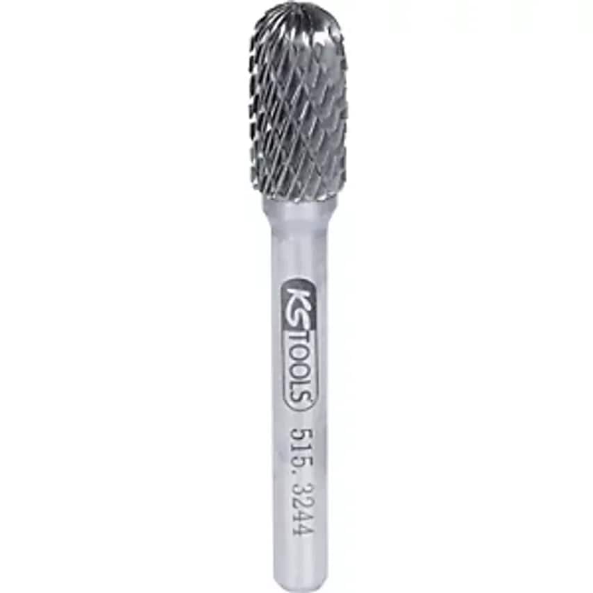 KS Tools HM Round Milling Rotary Burr Form C Silver 3 mm