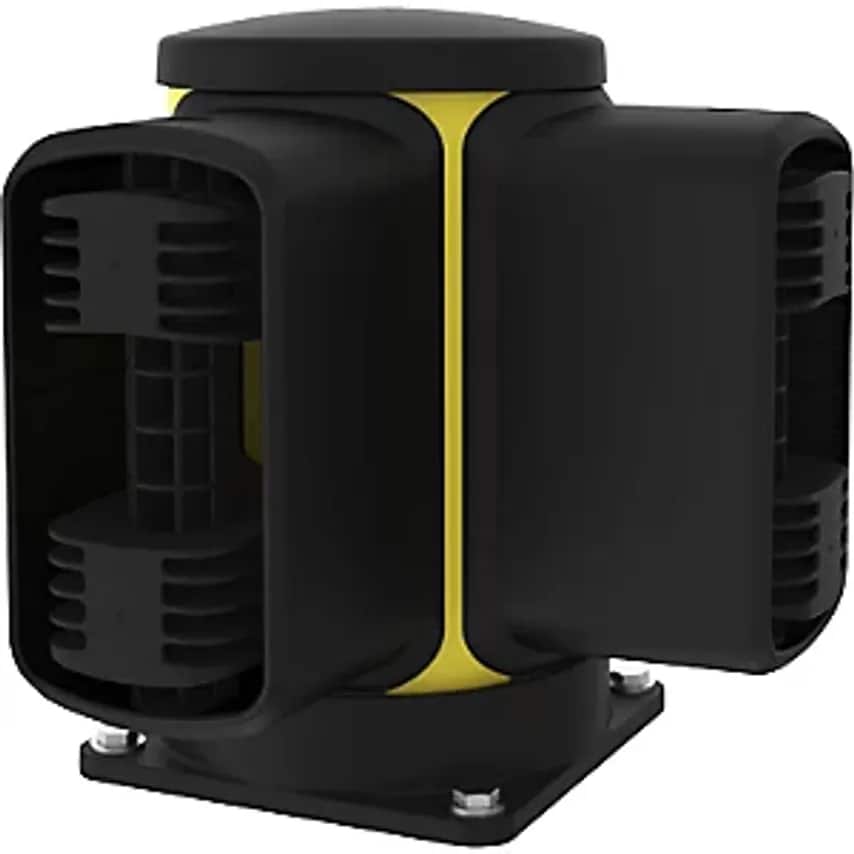 AXELENT X-Protect Crash Protection Corner Bollard Height 350 mm Two Connections