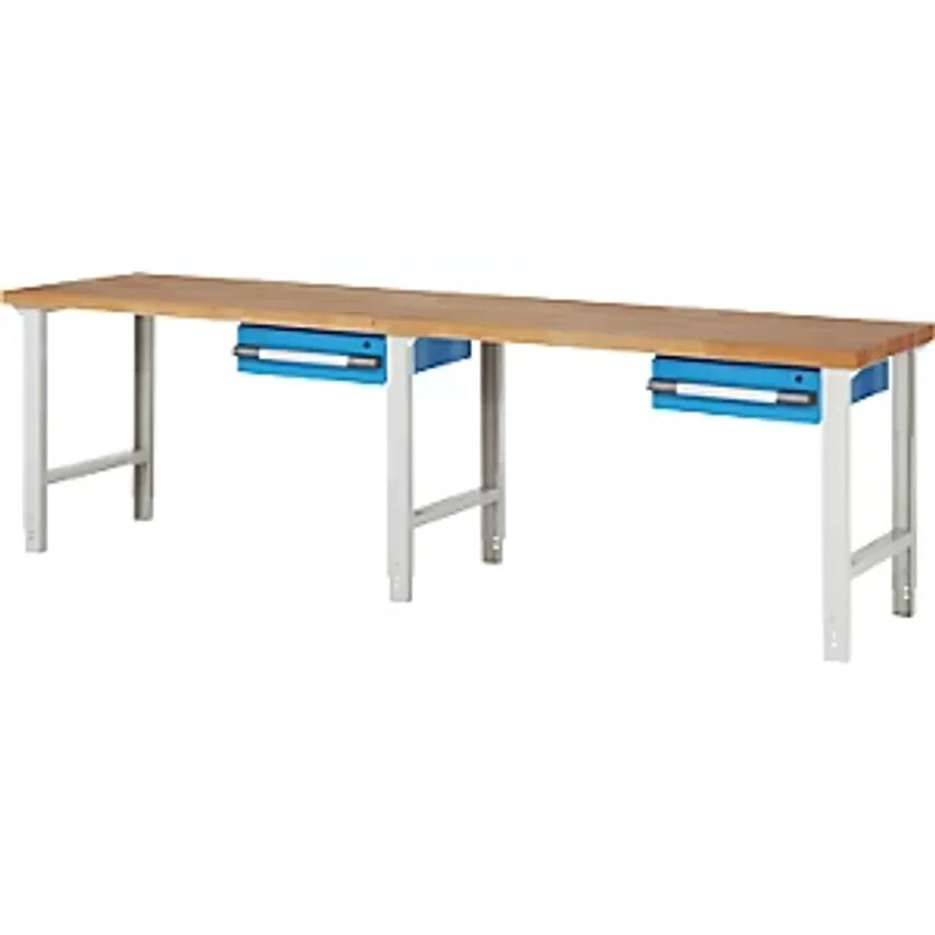 EUROKRAFTpro Workbench Series 7 Modular System 2 Suspended Drawers WxD 3000 x 70