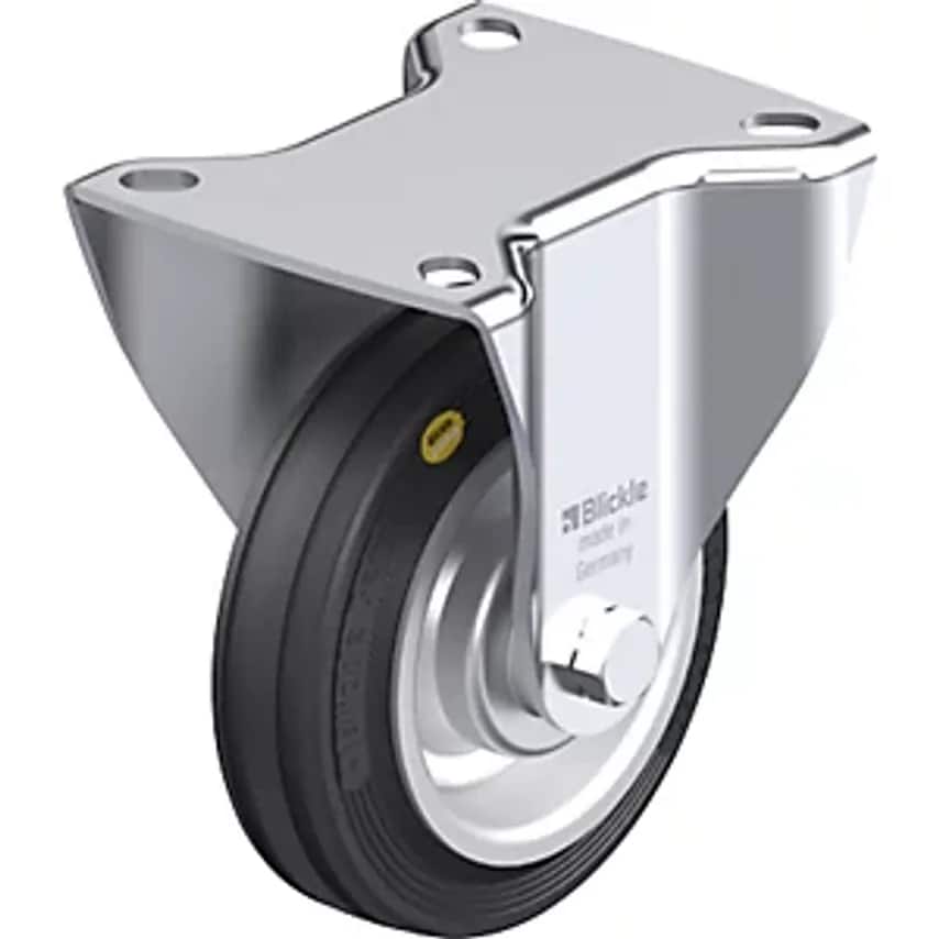 BLICKLE B-Rd 100R Fixed Sheet Steel Castor Wheel X Width 100 x 30 mm Max. Load 1