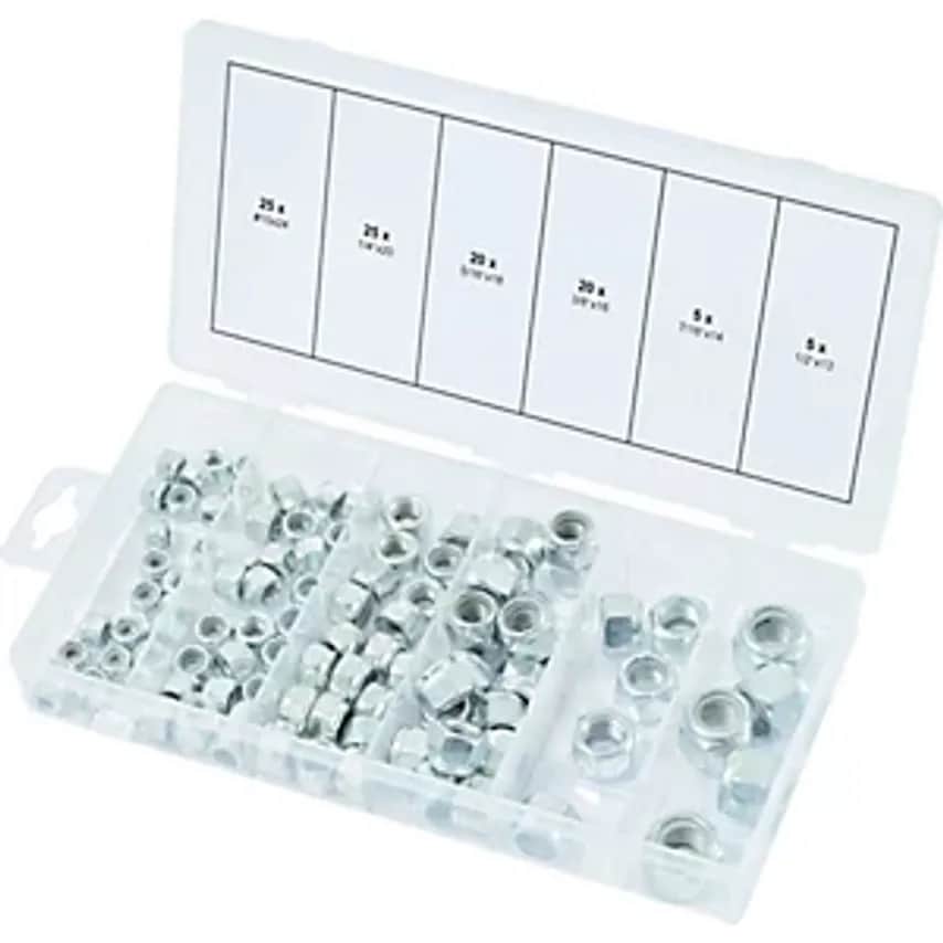 KS Tools Assortment of Nuts UNC 100 Parts Self-Locking