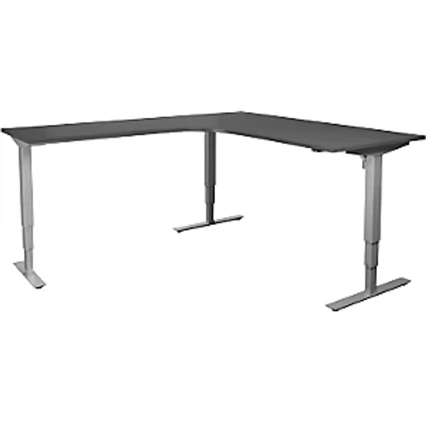 EUROKRAFTpro Atlanta Corner Desk Electric Height Adjustment Left WxD 1800 x 2000