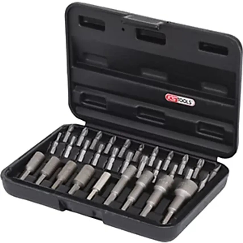 KS Tools 1/4'' Bit and Drive Socket Set 31 Pcs Form C 6.35