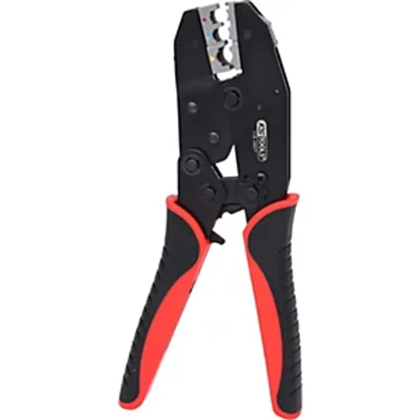 KS Tools Crimping Pliers for Insulated Cable Terminals Length 220 mm