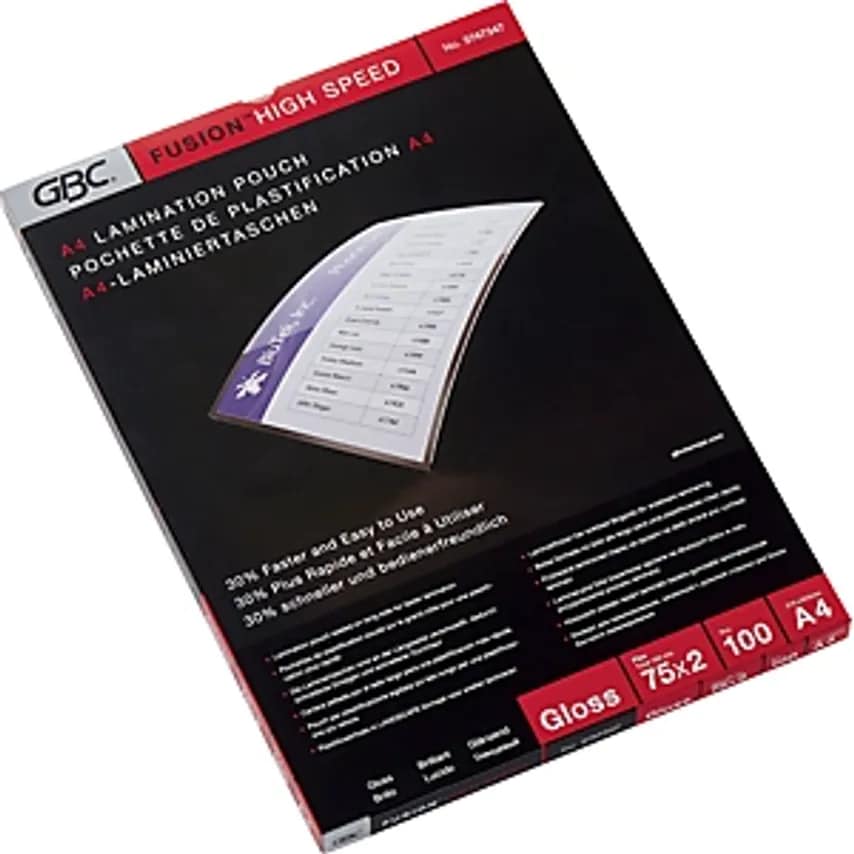 Leitz HighSpeed Laminating Film High Gloss Film Thickness 75 m Pack of 100 for F