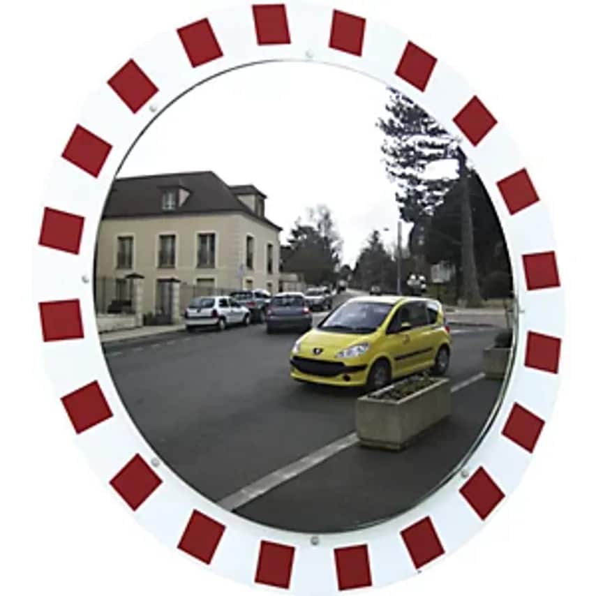SPL Deutschland GmbH Anti-frost/non-misting Round Mirror Red White 600 mm