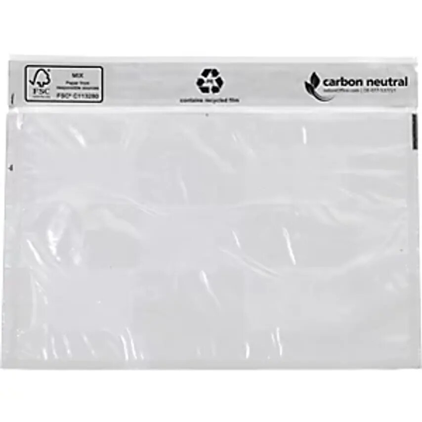 Ratioform Verpackungen GmbH Recycled Document Bags Blank Pack of 1000 LxW 175 x