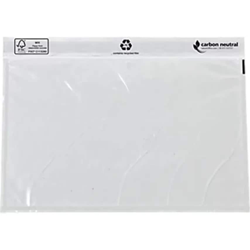 Ratioform Verpackungen GmbH Recycled Document Bags Blank Pack of 1000 LxW 240 x