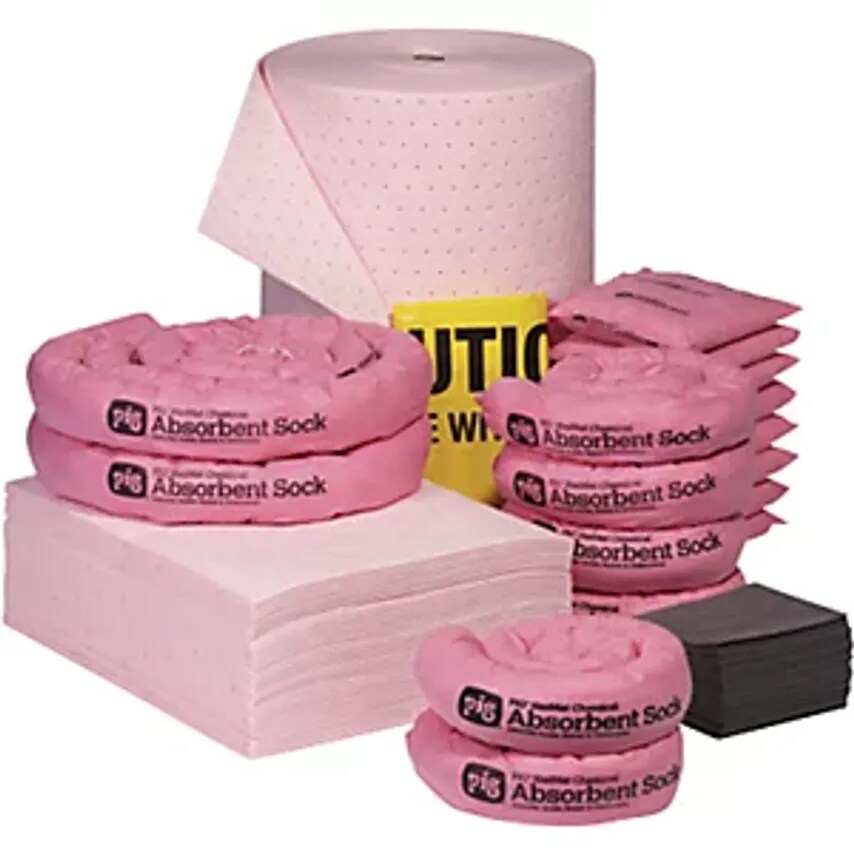 New Pig BV Refill Pack for Emergency Caddy Chemical Version Absorbs 173L