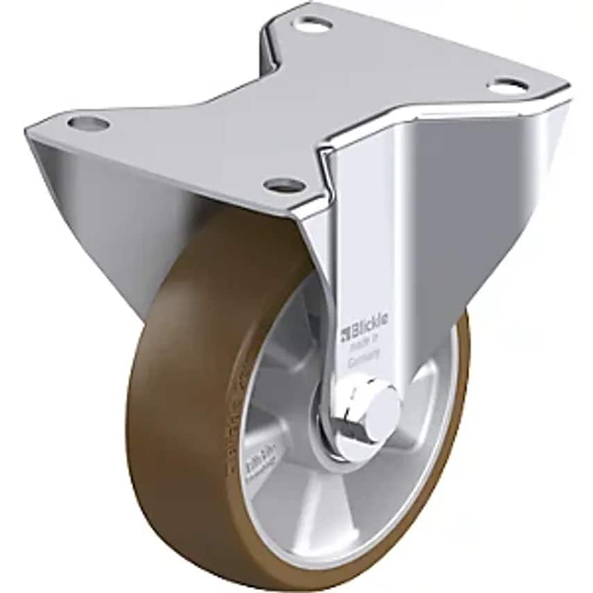 BLICKLE Bk-Alb Fixed Sheet Steel Castor Wheel 125 mm Max. Load 350 Kg Plate Dime