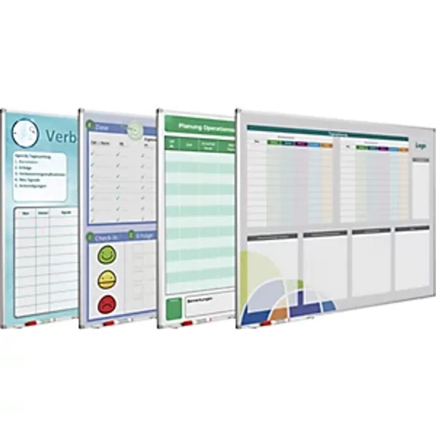 EUROKRAFTpro Custom Printed Whiteboard Steel for Sublimation Printing WxH 1500 x