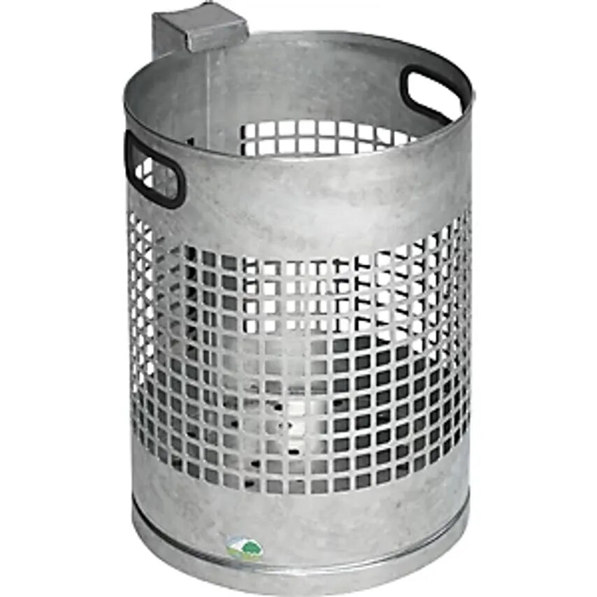 VAR Outdoor Waste Collector Capacity 30 L Hot Dip Galvanised