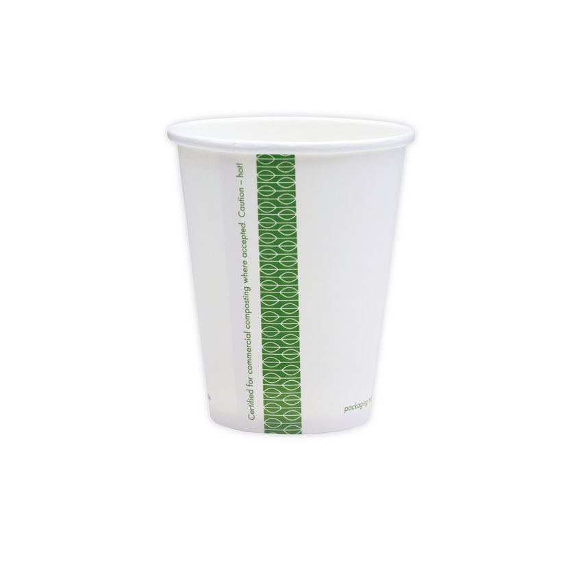 Vegware Hot Cup 8oz Single Wall White (Pack of 1000) - LV-8