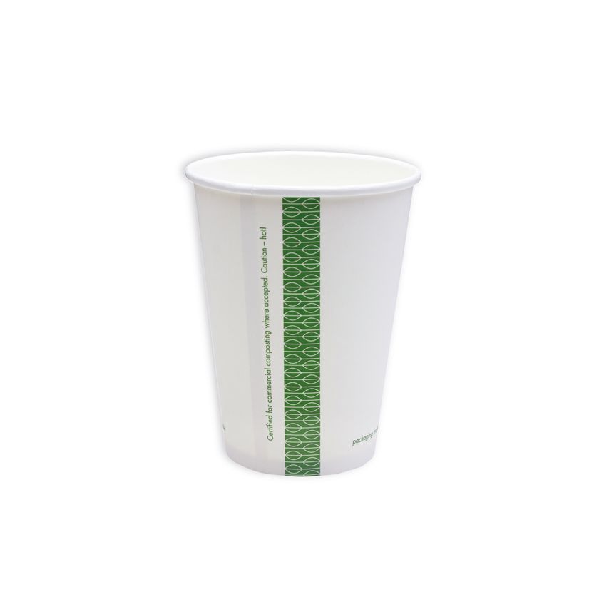 Vegware Hot Cup 12oz Single Wall White (Pack of 1000) - LV-12