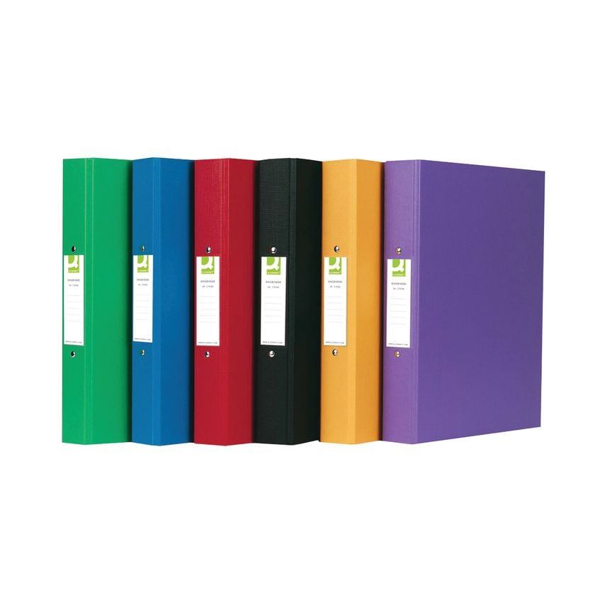 Q-Connect 25mm 2 Ring Binder Polypropylene A4 Assorted (Pack of 10) - KF71446