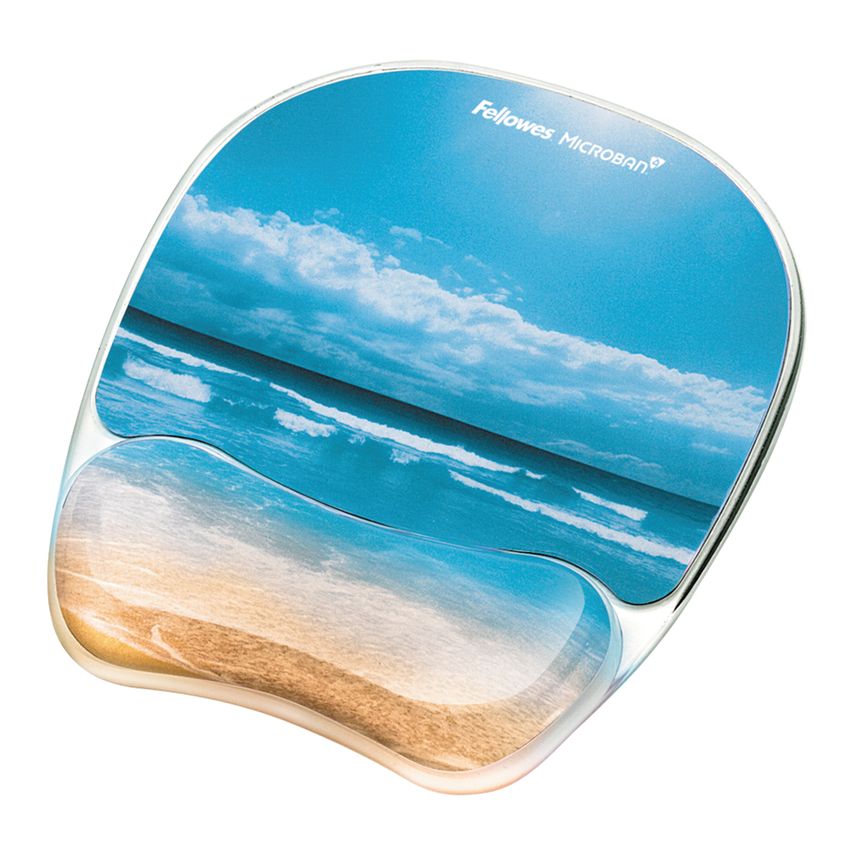 Mouse Pad Wrist Support Sandy Beach Design - 9179301