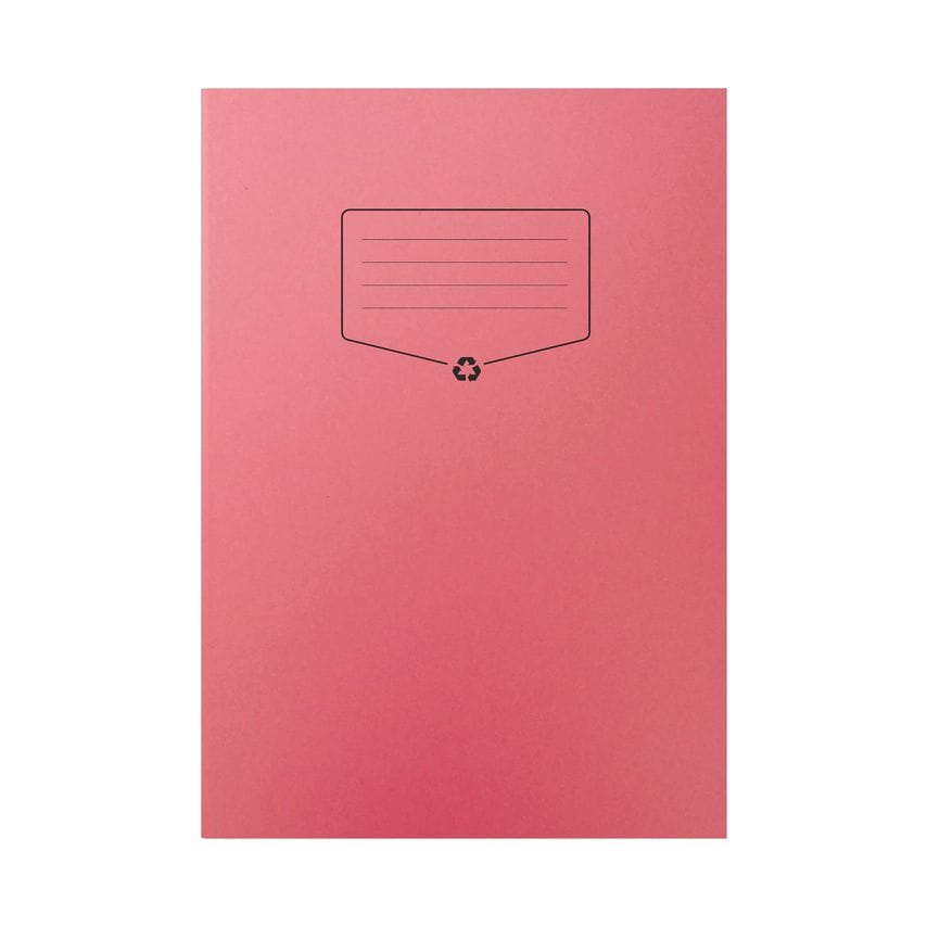 Silvine Recycled Exercise Book Lined with Margin 64 Pages A4 Red (Pack of 10) -