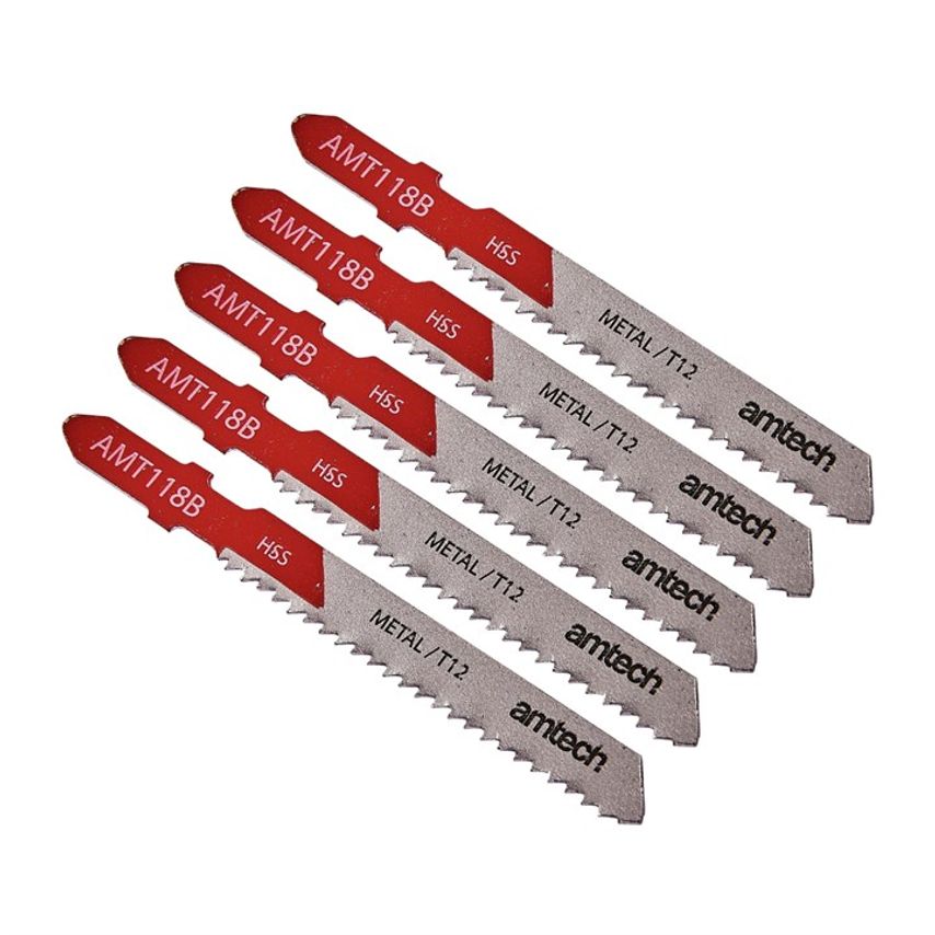 Amtech AMT118B Metal Jigsaw Blade Set - Pack of 5
