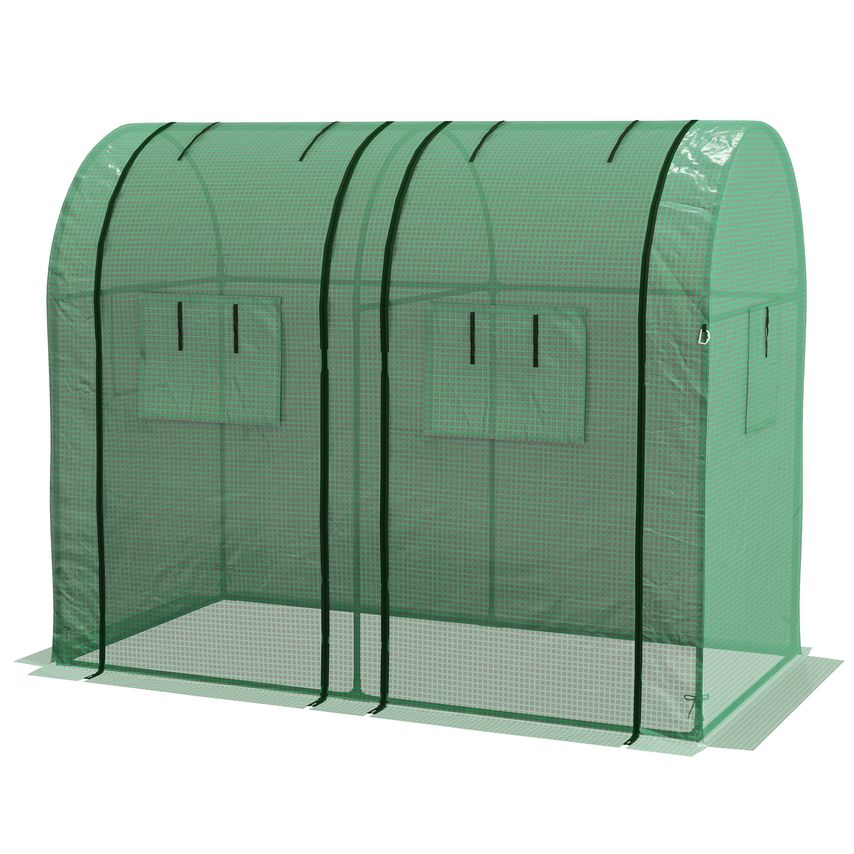 Tomato Greenhouse with 2 Roll-up Doors Portable Green House 185 x 94 x 150cm