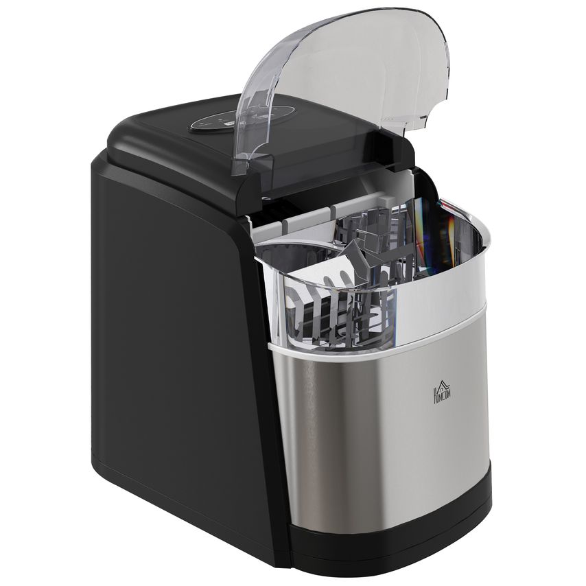 Ice Maker Machine with 2 Ice Cube Sizes Self-Cleaning 9 Cubes Ready In 6-12Mins