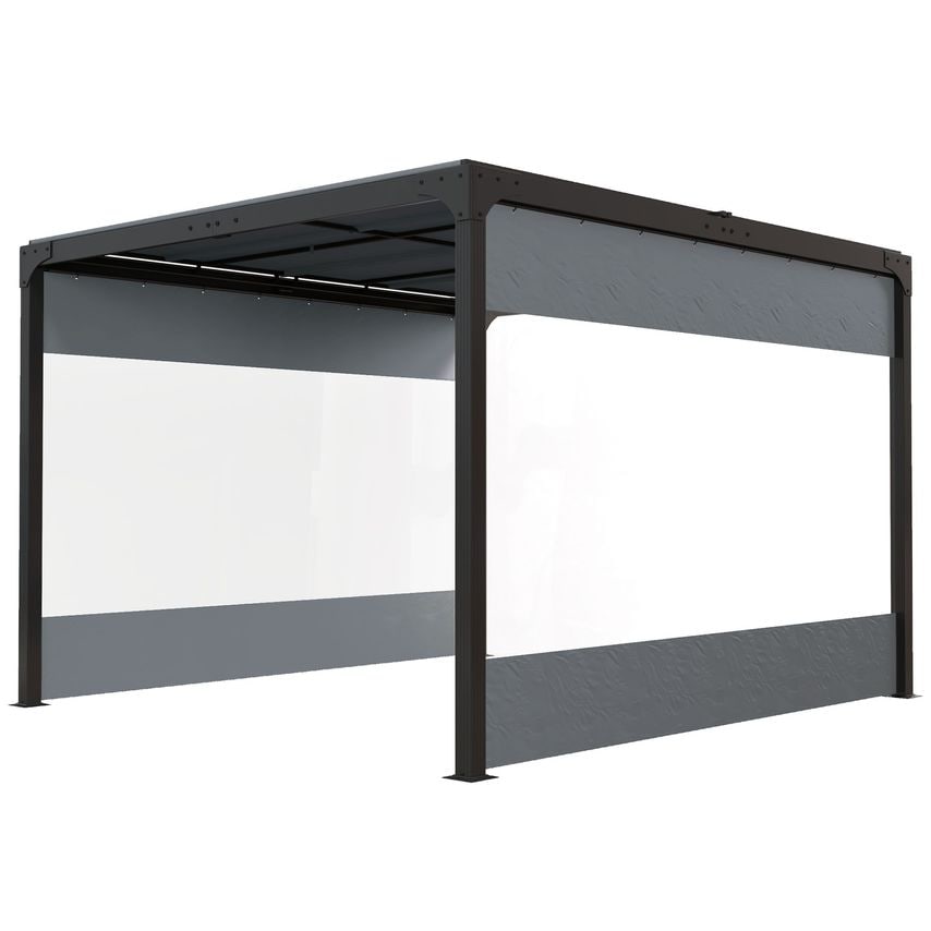 3x2m Side Panels with Large Window for 3m Long Garden Pergola
