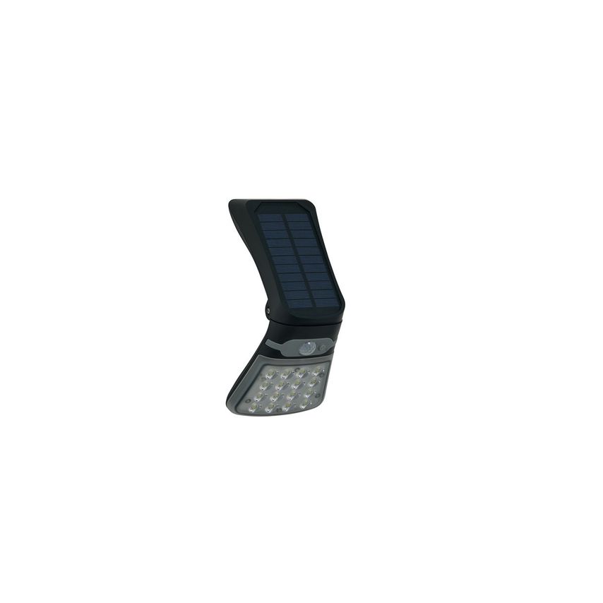 Forum Blackhall Solar 3000k 2W LED Outdoor Flood Light Black IP44