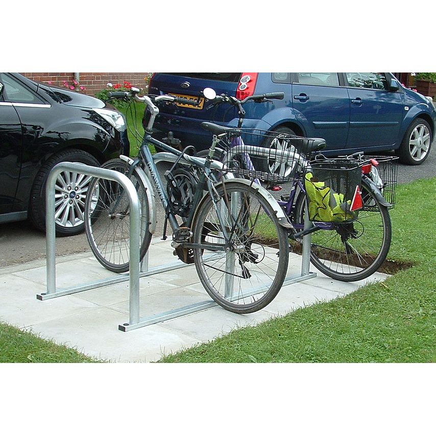 NBB Outdoors Sheffield Toast Rack 3 Stands 6 Cycles Powder Coated Silver