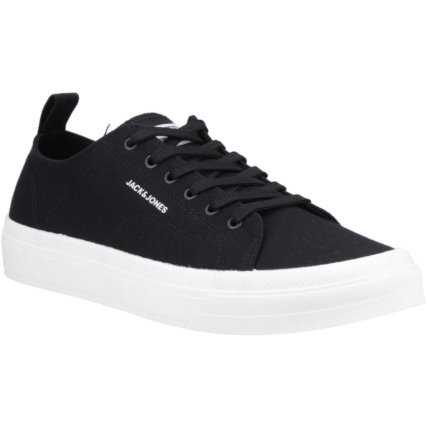 Jack & Jones Bayswater Canvas Trainers Mens Shoes Anthracite - 12
