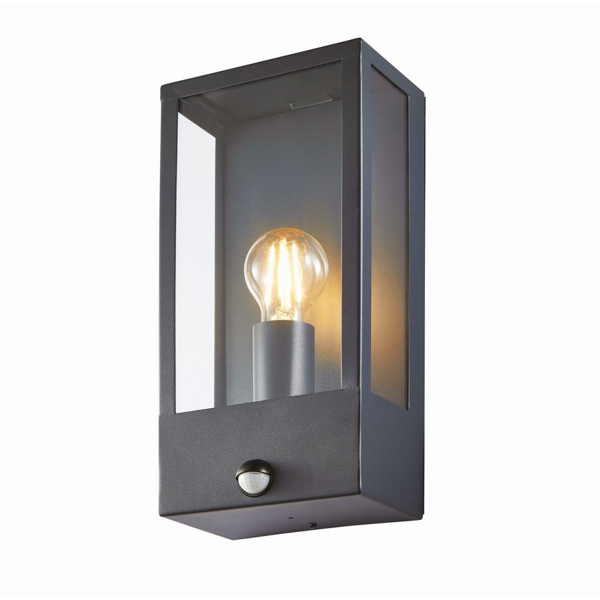 Forum Lighting Minerva PIR Outdoor Wall Lantern Anthracite IP44