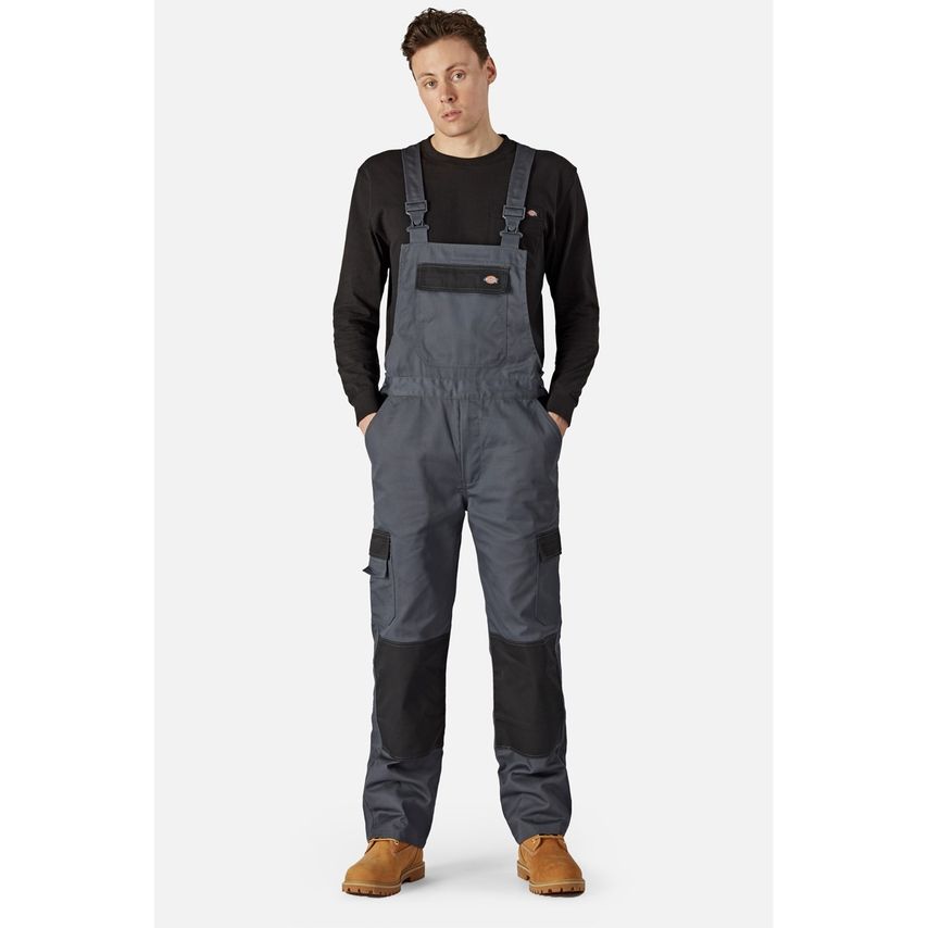 Dickies Slate Grey/Black Everyday Bib and Brace Male - S