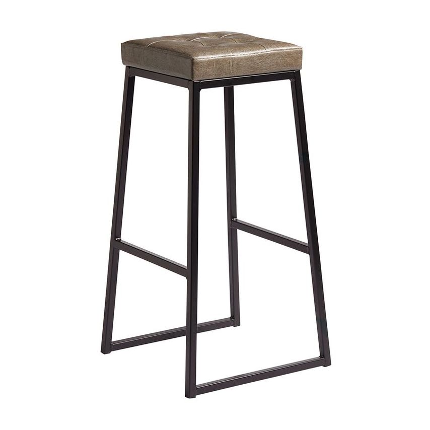 Ace & K Fergner Matt Black Metal Frame - Vintage Silver Uph Seat